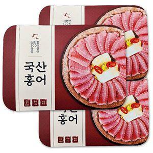 [T]백년수산 국산 홍어 1kg x 3팩 + [증정] 용기초장 6개+홍어뼈3개
