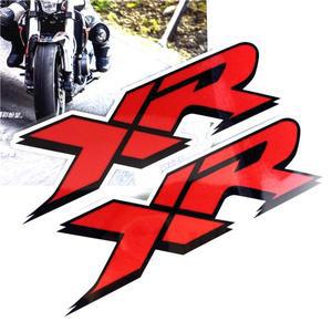 XR 로고 데칼 오토바이 연료 탱크 사이드 패널 림 헬멧 모토 반사 스티커 For 혼다 XR100 XR185