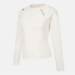 긴팔티 CQK SQ122PTL12-CRM 우먼스 슬림핏 긴팔 티셔츠   CREAM