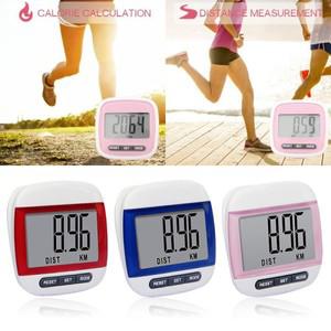 만보기 1PC 미니 다기능 디지털 LCD 보수계 칼로리 카운터 실행 도보 거리 단계 카운터