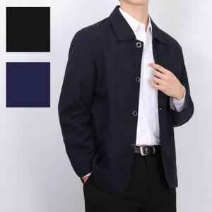 [MENOI50Z_53DC]간절기 캐주얼 남성 트렌치 하프 코트 블