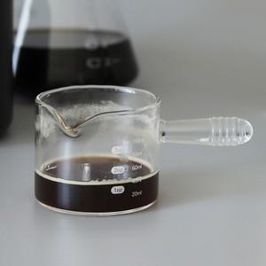 리본제이 1+1 바리스타 에스프레소 글라스 샷잔 100ml 일자형핸들   3oz 내열유리 홈카페 시럽잔