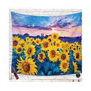 소 데코 가림막 해바라기밭 월  100x70 (3k5Ov)