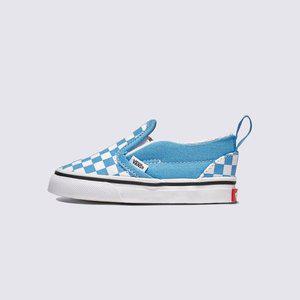 갤러리아 (토들러) VANS 컬러 띠어리 체커보드 슬립온 벨크로 (VN000D0TE2W) 센터