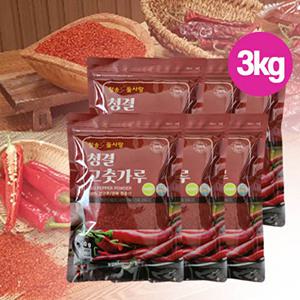 [청송들사랑][24년]청결 고춧가루 3kg(500gx6봉)