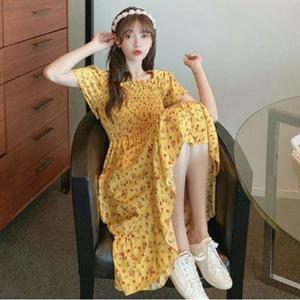 [오노마] ONM 고무사 스쿨룩 대학생 오피스룩 원피스 프린트 캐주얼  11879263)