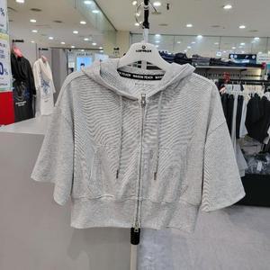sh06 TC분또 크롭 반팔 후드집업  M252G0583B