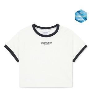디스커버리 키즈 여아 프레시벤트 에센셜 트레이닝 링거 반팔티셔츠 DKTR92053-WHS