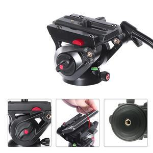 밀리부 MYT801 비디오 카메라 삼각대 유체 헤드 70mm 볼 사이즈 베이스 플랫 (삼각대, 모노포드 및 DSLR 로
