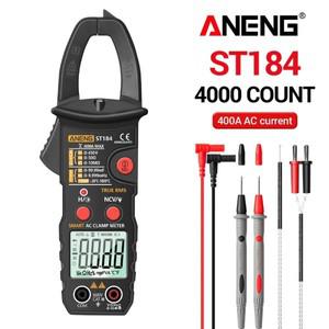 ANENG ST184 Lntelligent 클램프 미터 멀티 6000 카운트 디지털 전문 측정 테스터 AC/DC 전압 AC 전류 옴