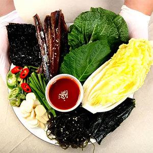 포항 구룡포 완전손질 과메기 야채해초세트 5미 10쪽