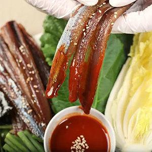 포항 구룡포에서 말린 겨울 제철 꽁치 완전손질 과메기 5미 10쪽