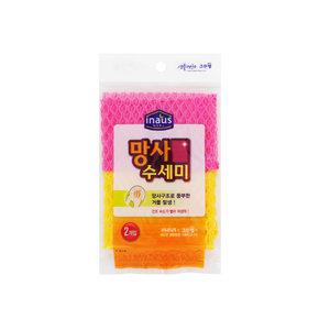 크린 N 크린랩 이나우스 망사 수세미 2개입