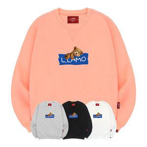 엘라모 3M 라벨베어 맨투맨 남녀공용 빅사이즈 S~4XL