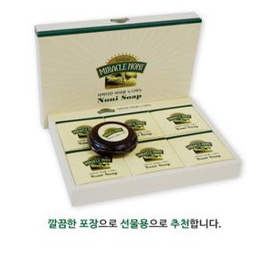 타히티안미라클노니비누 (6개) 각 100 g, 노니효능 천연 보습 수제 세수 비누 풍성한 거품 초저자극 라벤더향 지루성 건성 염증성 민감성 바디워시 바디바 아기용 산모용 부 