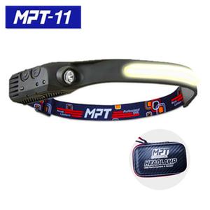 MPT 충전 헤드랜턴 MPT-11 헤드라이트 케이스 센서 손전등 후레쉬 안전모 고리 랜턴