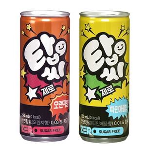 탑씨제로 오렌지+파인애플 250ml X 각 30캔, 총 60캔