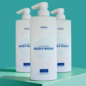 허브의 산뜻한 개운함 올인원 바디워시 500ml x 3개 호호바오일 피부진정 가려움완화