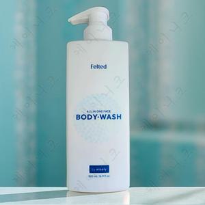 허브의 산뜻한 개운함 올인원 바디워시 500ml x 1개 호호바오일 피부진정 가려움완화