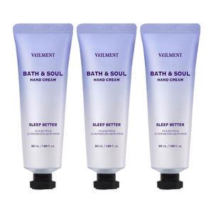 [유통기한 임박] 벨먼 바스앤소울 핸드크림, 50ml, 로즈마리, 3개