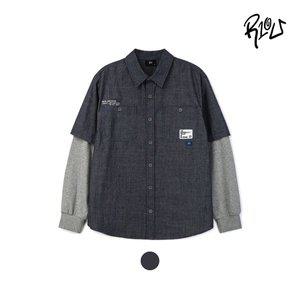 [레노마키즈][충주모다]주니어소매레이어드오버핏셔츠R2418B330)