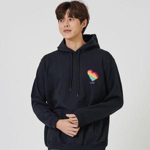[OFK40OO0]하트 사랑 일곱색상 무지개 rainbow 후드티