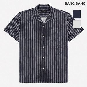 [뱅뱅]공용 오픈카라 루즈핏 반팔셔츠 (NSH323)