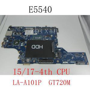 DELL Latitude E5540 노트북 마더보드, I5-4310U I7-4600U CPU GT720M 2GB VAW50 LA-A101P 메인보드 전체