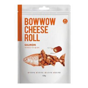 [IXHINR0P_4B]바우와우 연어+치즈롤 120g(연어롤)