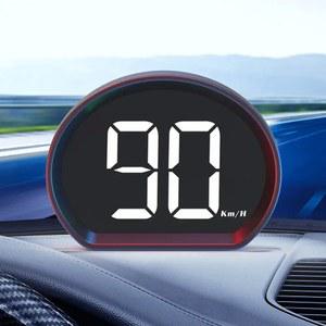 차량 속도계 디스플레이 KMH 트럭 앤 GPS HUD 계량기 MPH 디스플레이 속도계 속도 디지털 헤드업 부품 액세서리 플레이 플러그 자동차 자동차