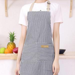 카페 주방 목걸이 앞치마 미용실 공방 예쁜 스트라이프