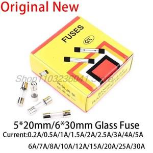 유리 퓨즈 고속 퓨즈, 250V, 0.1A, 0.2A, 0.25A, 0.5A, 1 1.5A, 2A, 3A, 4A, 5A, 6A, 8A, 10A, 12A, 15A, 2