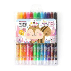 샤프식 베이직 모나미 색연필 12색(핑크) 올데이 (WFH5PU0)