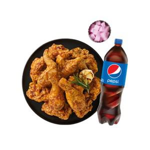 [멕시카나치킨] 마늘간장치킨+콜라1.25L