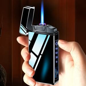 플라즈마라이터 전기라이터 방풍 금속 듀얼 플라즈마 아크라이터 제트 USB 토치 라이터 가스 전기 부탄 충