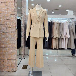 [JJ JIGOTT]JJ지고트 피크드 칼라 더블 브레스트 재킷 GM3A0JK12