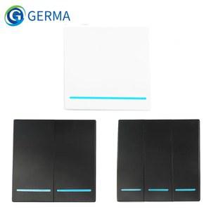 GERMA 2 3 GANG RF 433MHZ 스마트 홈 푸시 무선 스위치 라이트 원격 제어 벽 버튼 천장 조명 켜기 끄기 ASK EV 257