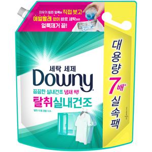 다우니 프리미엄 액체형 세탁세제 실내건조 리필 3.2L
