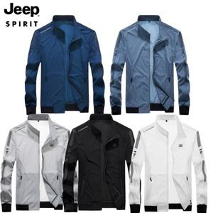 JEEP 베이직 여름 자외선차단 집업 점퍼 자켓 홑겹 얇은 남자겉옷 경량바람막이
