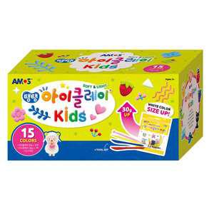 탱탱 아이클레이 50g 14색+80g 흰색 혼합세트(도구포함)
