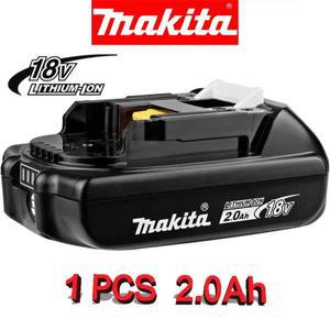 1팩 100%  Makita호환  18V 2.0Ah 리튬 이온 배터리 BL1820B - 고속 충전 45분 DHP485XPH14Z 도구용 LED 표