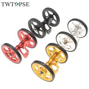 TWTOPSE 자전거 이지휠 머드 가드 펜더 휠 브롬톤 접이식 더블 AL7075 CNC 경량 77g 60mm