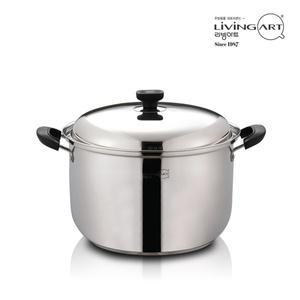 [리빙아트] 제로 스텐 인덕션 냄비 (30cm 곰솥냄비)
