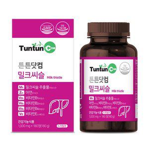 [튼튼닷컴]밀크씨슬 (6개월분) 실리마린 130 mg 함유 / 간 건강 / 복합 6종 / 건강기능식품