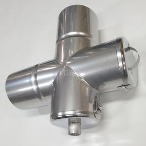100mm 십자형드레인(실외청소용) /스텐연통 연도 파이
