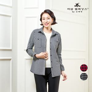 [마담엘레강스][마담엘레강스]포켓포인트 체크재킷 K224JK02