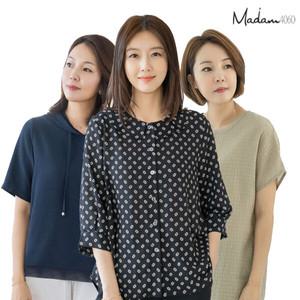 엄마옷 마담4060 풍기인견플리츠팬츠-YMPN204001-