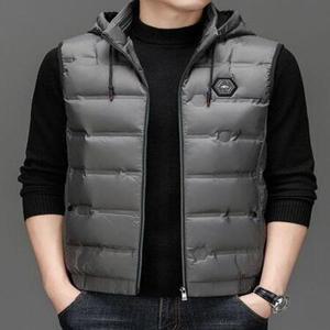 남자조끼 남성 후드 캐주얼 패딩조끼 가볍고기모 아웃도어 S4M2