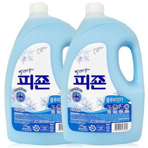 피죤 블루비앙카 3.1L 2개 , 섬유유연제 대용량 리필 용기 본품