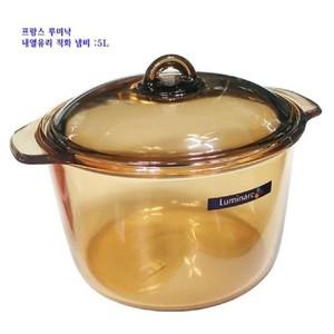 에이치플러스몰 루미낙 유리 냄비 직화 오븐 전자레인지 냄비 5L  유리 냄비  직화   전자레인지